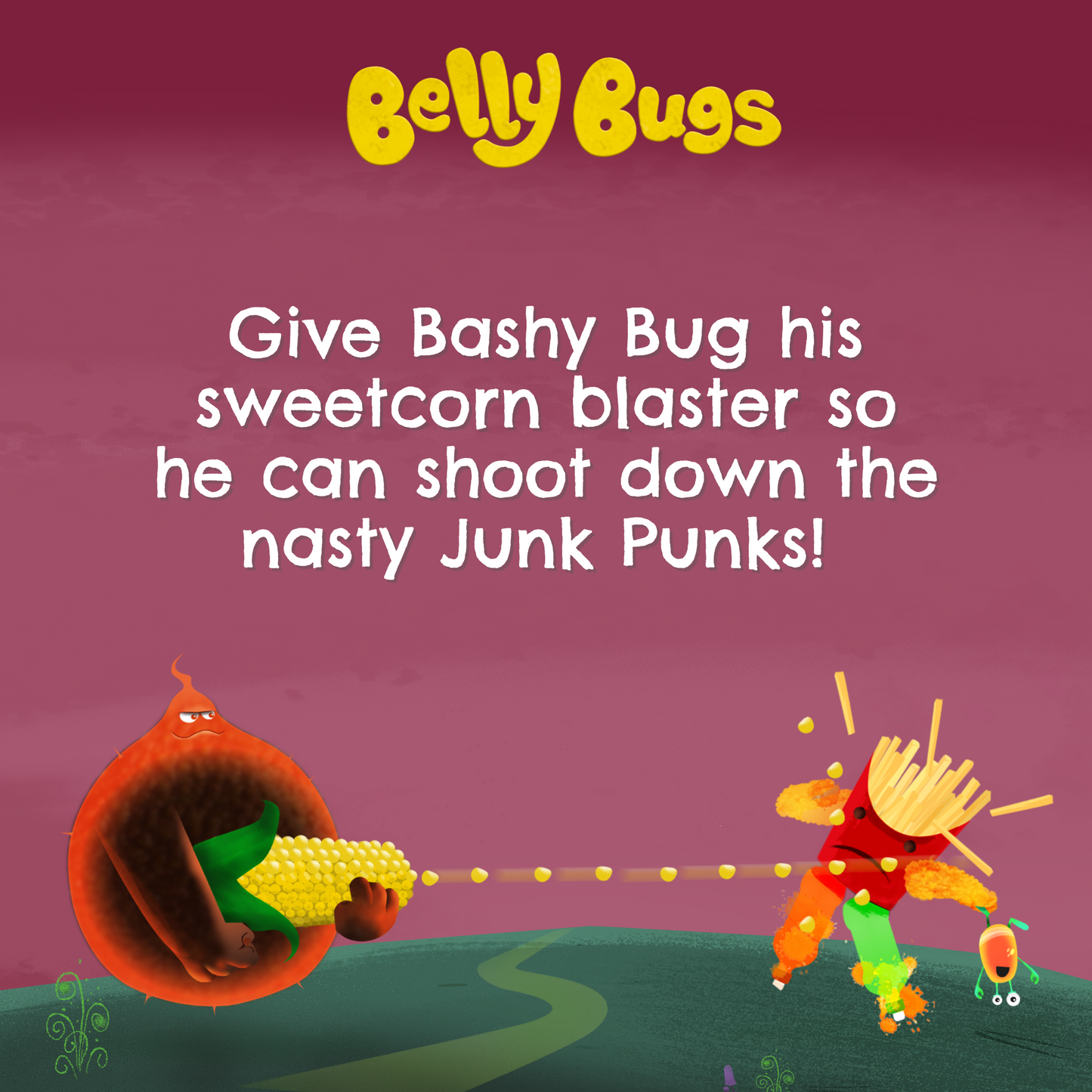 Belly Bugs '30 Fruit & Veg' A2 Wall Chart
